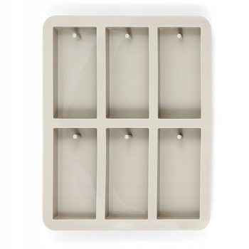 Forma Silikonowa Do Zawieszek 6x Prostokąt Tabliczki Woskowe Żywica MF-417