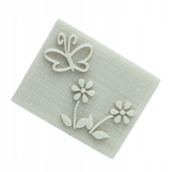 Stempel Do Mydła Pieczątka Motyl Kwiaty ST-04
