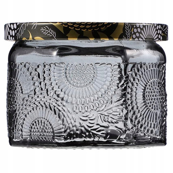 Szkło Ozdobne Słoik Roma Gray 120ml Do Zalewu Świec + Metalowa Pokrywka