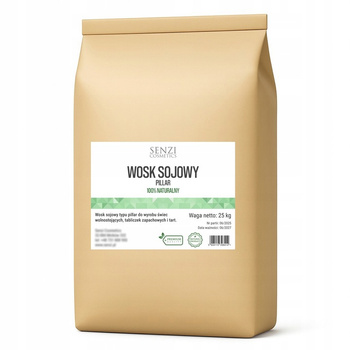 Wosk Sojowy PILLAR Do Świec Wolnostojących 100% Naturalny Pastylki DIY 25kg