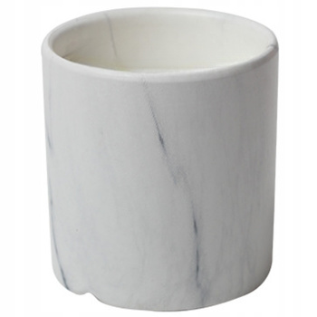 Pojemnik Ozdobny Do Zalewu Świec 200g Słoik Ceramiczny Niklas White