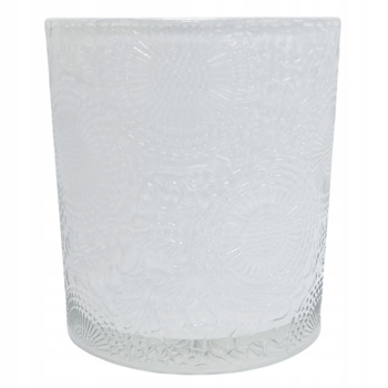 Pojemnik Ozdobny Do Robienia Świec Słoik Biały Szkło Rita White 200ml
