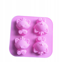 Foremka Silikonowa Na 4 Mydła Pinkfong MF-402