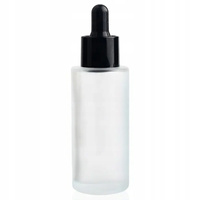 Butelka Szklana Na Olejek Serum Z Pipetą Zakraplacz Transparentna Mat 50ml