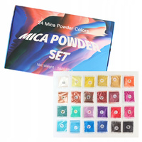 Barwnik Perłowy Mika Zestaw 24x5g Mix Kolor