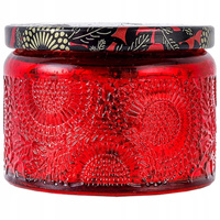 Słoik Szklany Do Zalewu Świec Pojemnik Carla Red 120ml + Metalowa Pokrywka