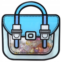 Torebka Strunowa Worek Doypack Plecak Szkolny Niebieski 20x19cm 600ml